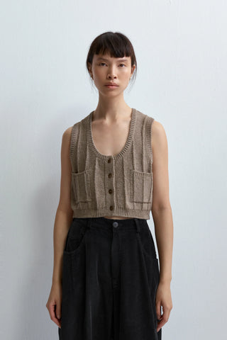 Heather Cotton Waistcoat