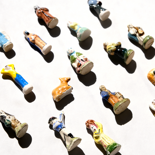 French Fèves and Santons