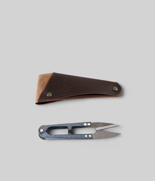 Garden Snips in Leather Pouch