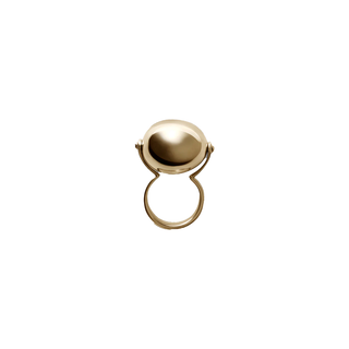 Large Ellipse Ring | Gold