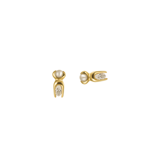 Mutation Earrings | Diamond & Pearl