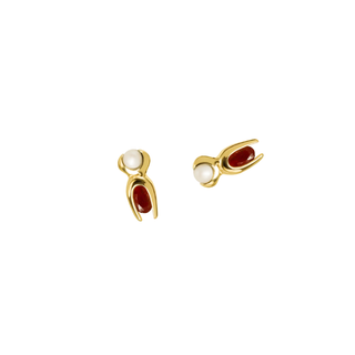 Mutation Earrings | Ruby & Pearl