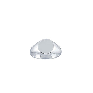 Silver Oval Signet