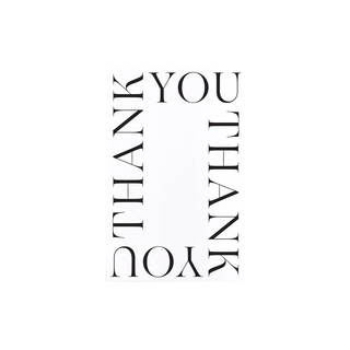 Thank You Card | White