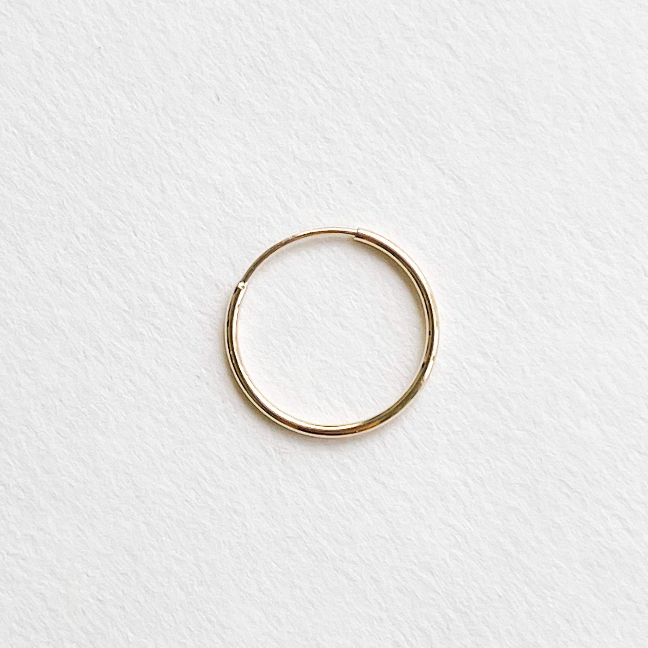 14k Gold Infinito Hoops