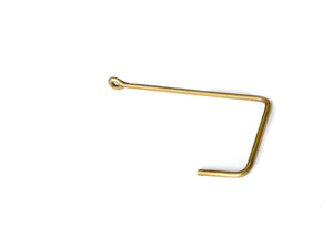 Brass Single Hook: Medium